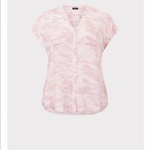 Pink cami print blouse